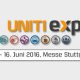 Messebanner der UNITI expo in Stuttgart