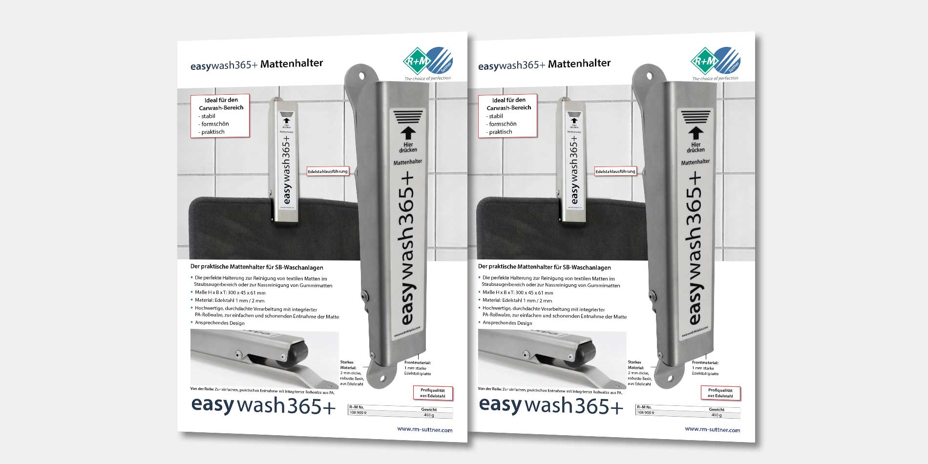 easywash365+ Mattenhalter