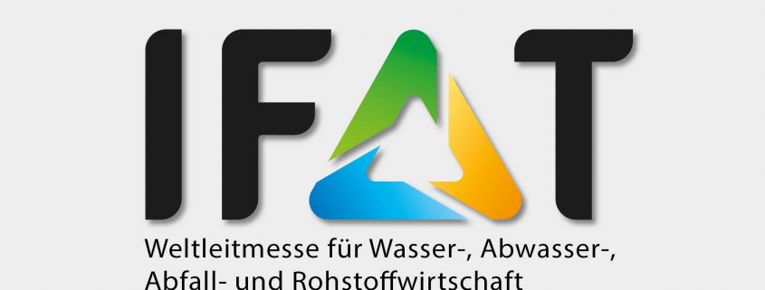 Messankündigung für die IFAT 2018 in München