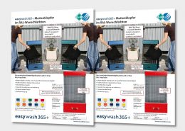 farbiger Mattenklopfer für SB-Waschanlagen