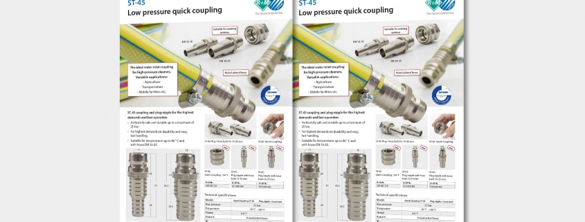 Low pressure quick coupling ST-45