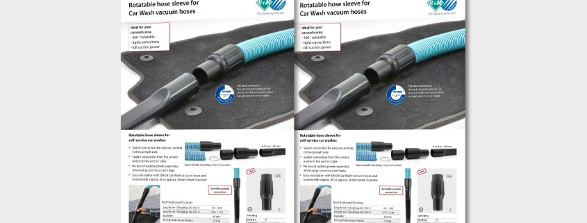 Rotatable hose sleeve for Car Wash vacuum hoses