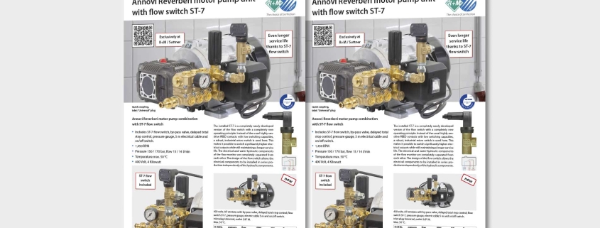 Annovi Reverberi motor pump unit with flow switch ST-7