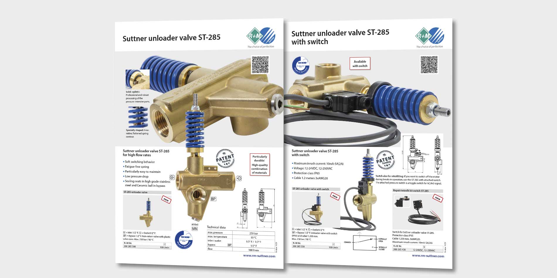Suttner unloader valve ST-285