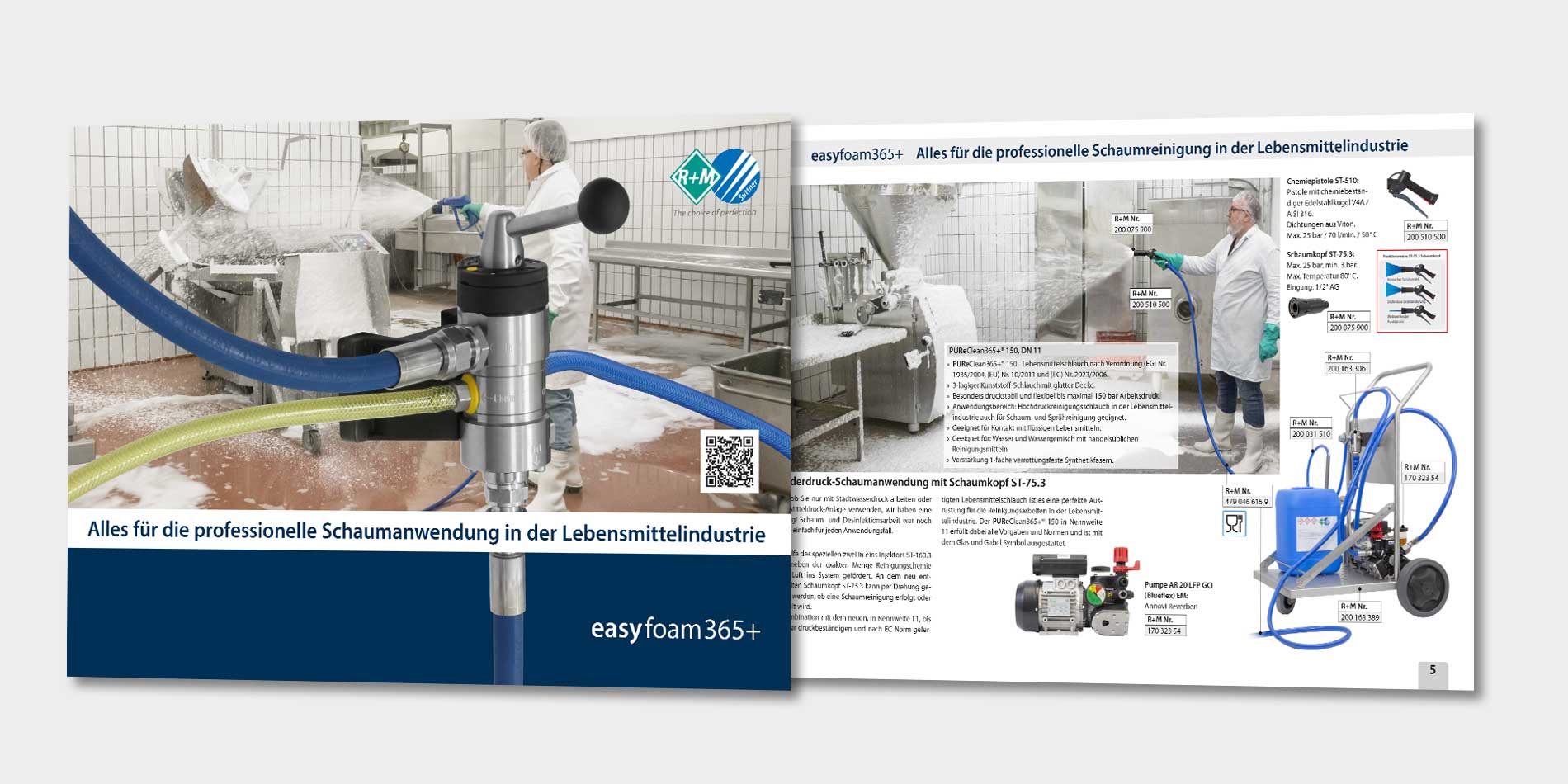 easyfoam365+ Alles für die professionelle Schaumanwendung in der Lebensmittelindustrie