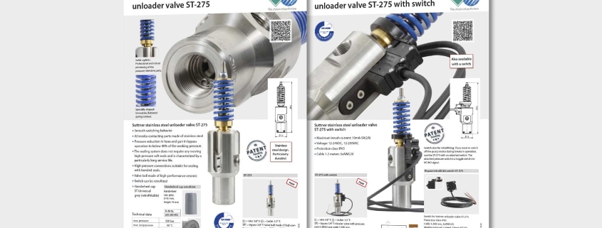 stainless steel unloader valve ST-275