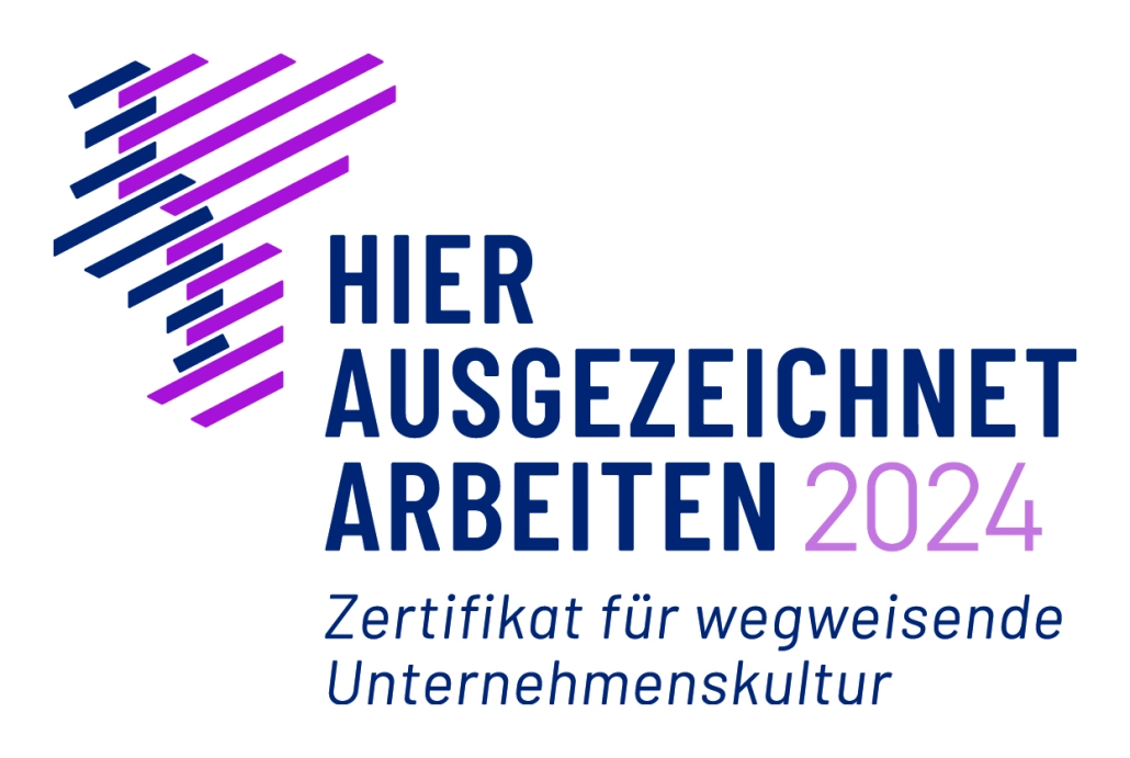 Logo: Hier ausgezeichnet arbeiten 2024