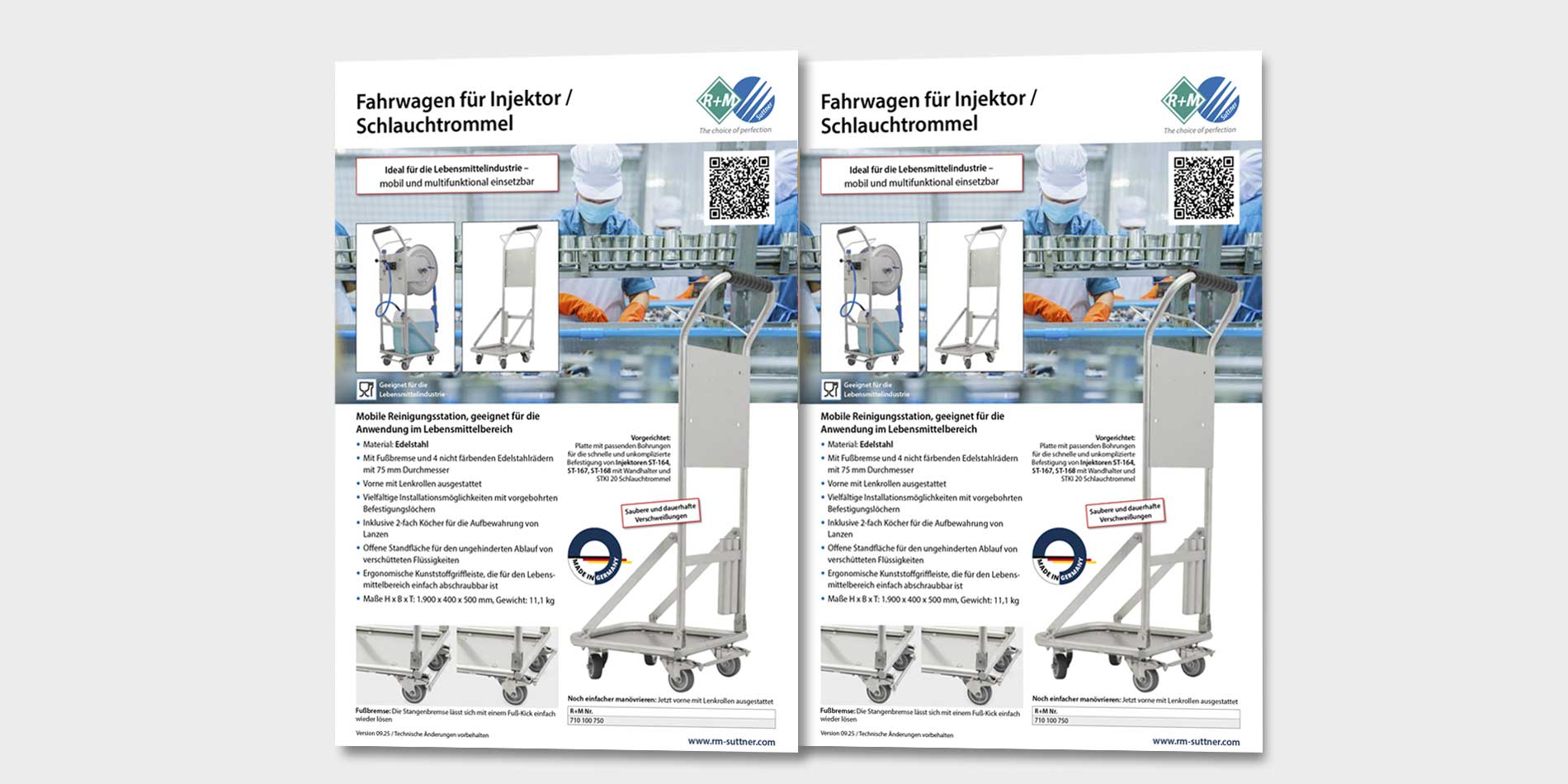 Fahrwagen für Injektor / Schlauchtrommel