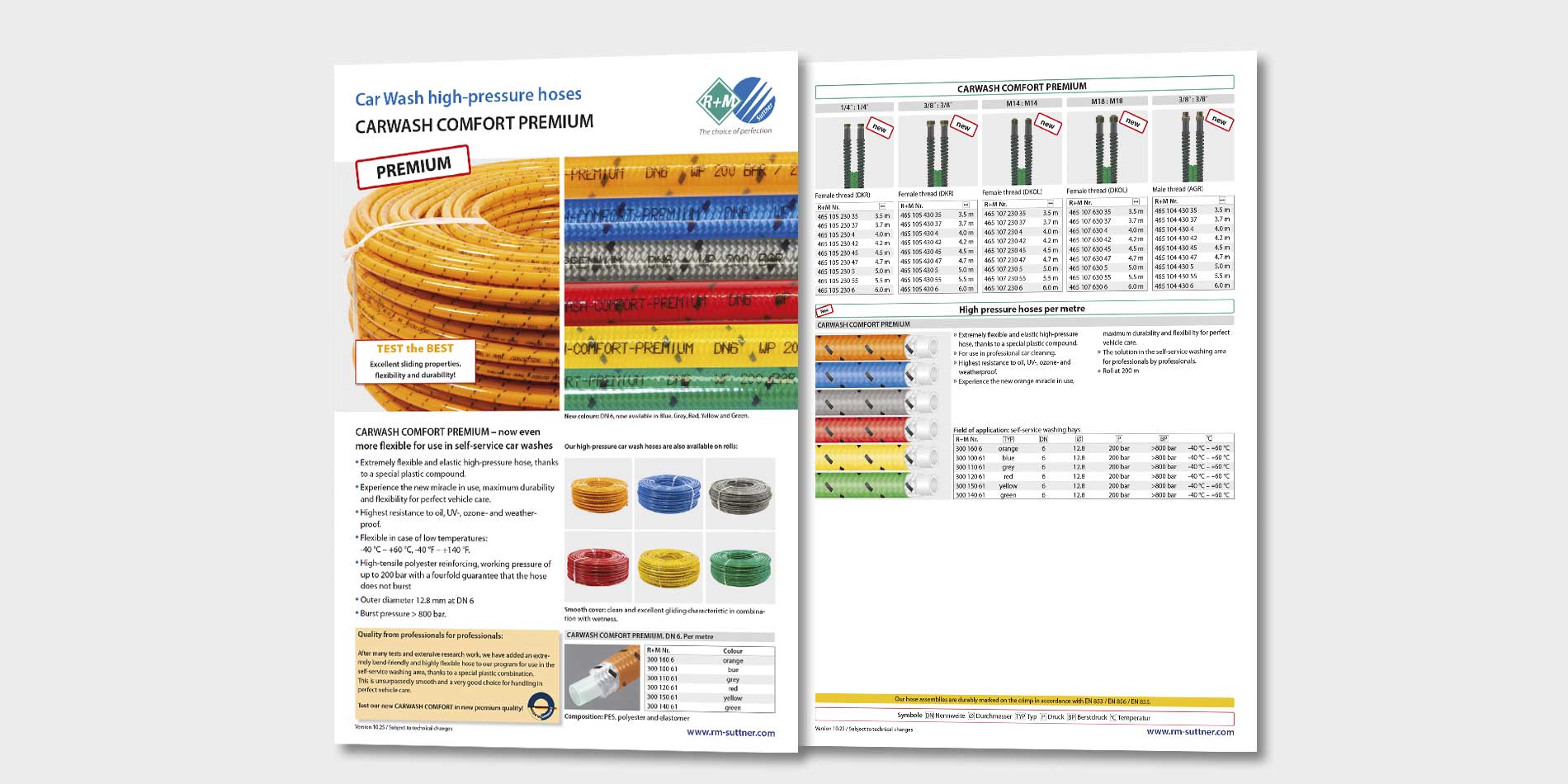 CARWASH COMFORT PREMIUM Schläuche für die Waschbox