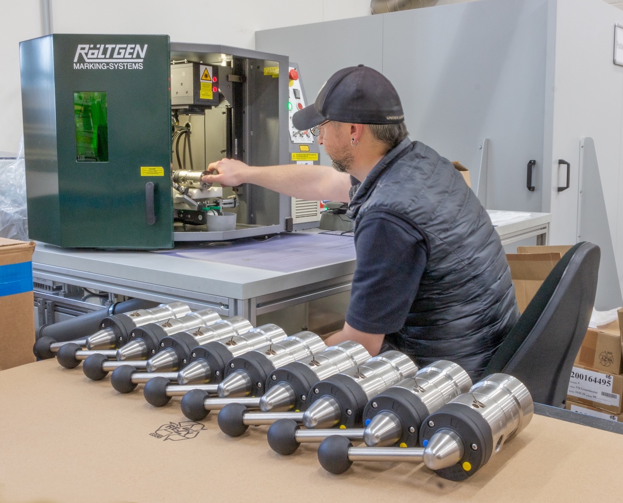 Marquage au laser chez R+M de Wit