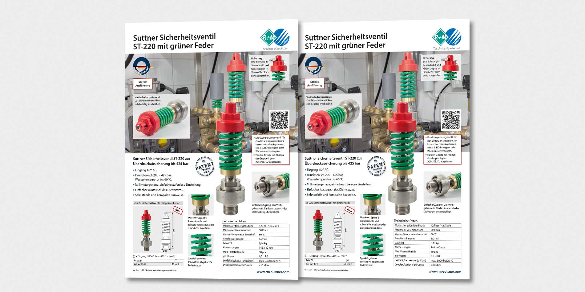 Suttner Sicherheitsventil ST-220 mit grüner Feder
