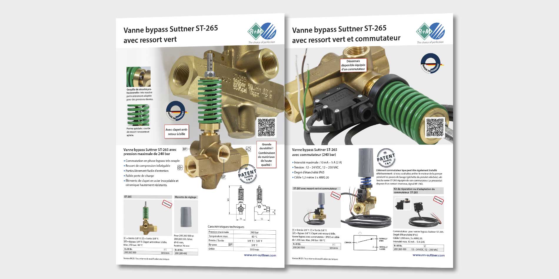 Suttner Umlaufventil ST-265 mit grüner Feder