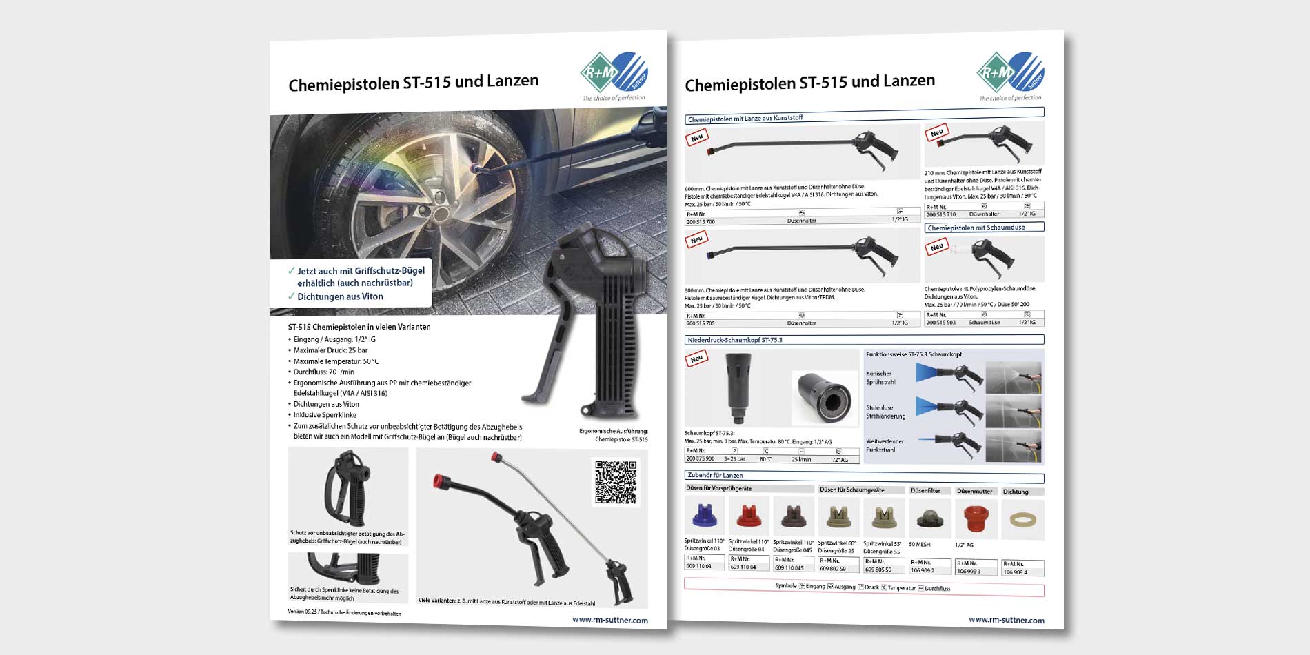 Chemiepistolen ST-515 und Lanzen